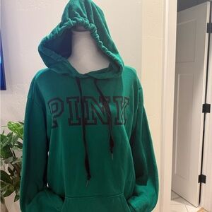 PINK Victoria's Secret Green Hoodie Sweater